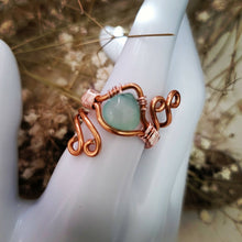 Load image into Gallery viewer, Island Girl Art - Wire Wrapped Ring- Chalcedony Onion, Jewelry, Island Girl Art by Rhean, Atrium 916 - Sacramento.Shop
