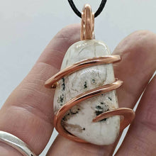 Load image into Gallery viewer, Arcane Moon - Copper Wrapped Tree Agate Pendant, Jewelry, Arcane Moon, Atrium 916 - Sacramento.Shop
