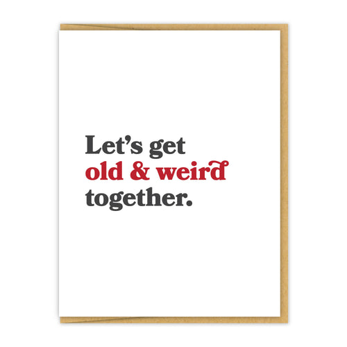 Spacepig Press - Old & weird | Letterpress Greeting Card, Greeting Cards, Spacepig Press, Atrium 916 - Sacramento.Shop