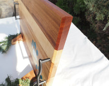 Load image into Gallery viewer, WCS Designs- Serving/Charcuterie board with blue paw epoxy inlay, Wood Working, WCS Designs, Atrium 916 - Sacramento.Shop
