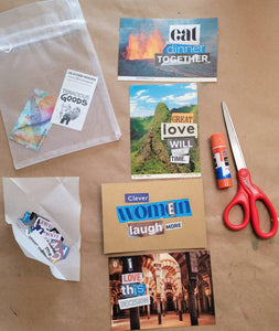 Tenacious Goods - Take One, Make One Vintage Postcard Collage Kit, Crafts, Tenacious Goods, Atrium 916 - Sacramento.Shop