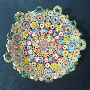 Paper Zen Designs - Harmony of Colors 10” Bowl, Home Decor, Paper Zen Designs, Atrium 916 - Sacramento.Shop