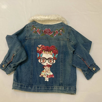 Maggie Devos - Fridita w/monkey-Jean Jacket-size 4T, Fashion, Maggie Devos, Atrium 916 - Sacramento.Shop