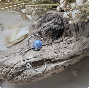 Island Girl Art - Wire Wrapped Ring - Lapis Swirl, Jewelry, Island Girl Art by Rhean, Atrium 916 - Sacramento.Shop