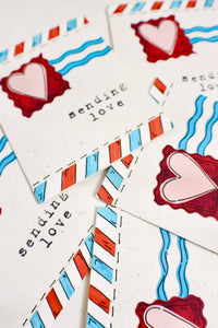 Handmade by Nicole- Plantable Postcard Love, Greeting Cards, Handmade By Nicole, Atrium 916 - Sacramento.Shop