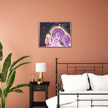 Load image into Gallery viewer, Chandra Merod - Winter Wonderland/Purple, Wall Art Mixed Media Painting - Sacramento . Shop

