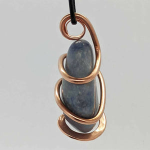 Arcane Moon - Copper Wrapped Sodalite Pendant, Jewelry, Arcane Moon, Atrium 916 - Sacramento.Shop