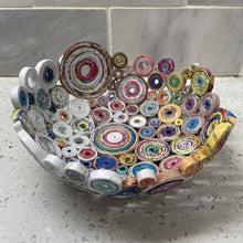 Load image into Gallery viewer, Paper Zen Designs - Medium 6” Rolled Coiled Magazine Bowl, Home Decor, Paper Zen Designs, Atrium 916 - Sacramento.Shop
