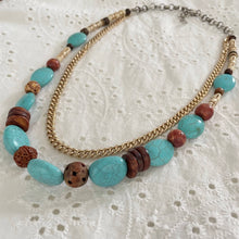 Load image into Gallery viewer, Jennifer Keller &quot;Earth Water &amp; Sun&quot; Necklace Made With Salvaged Jewelry, Jewelry, Jennifer Laurel Keller Art, Atrium 916 - Sacramento.Shop
