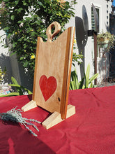 Load image into Gallery viewer, WCS Designs- Charcuterie Board with Red Heart Inlay, Wood Working, WCS Designs, Atrium 916 - Sacramento.Shop
