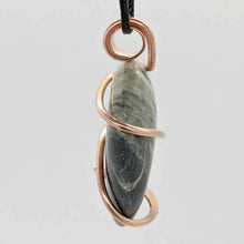 Load image into Gallery viewer, Arcane Moon - Copper Wrapped Serpentine Pendant, Jewelry, Arcane Moon, Atrium 916 - Sacramento.Shop
