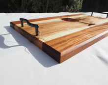 Load image into Gallery viewer, WCS Designs- Serving/Charcuterie board with wine glass inlay, Wood Working, WCS Designs, Atrium 916 - Sacramento.Shop
