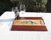 Load image into Gallery viewer, WCS Designs- Serving/Charcuterie board with mountain scene, Wood Working, WCS Designs, Atrium 916 - Sacramento.Shop

