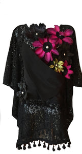 Grace Yip Designs- Inky Hued Flower Dress, Fashion, Grace Yip Designs, Sacramento . Shop