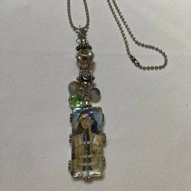 Maggie Devos- Frida Broken Column Glass pendant necklace, Jewelry, Maggie Devos, Atrium 916 - Sacramento.Shop