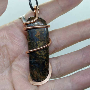 Arcane Moon - Copper Wrapped Moss Agate Pendant, Jewelry, Arcane Moon, Atrium 916 - Sacramento.Shop