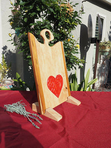 WCS Designs- Charcuterie Board with Red Heart Inlay, Wood Working, WCS Designs, Atrium 916 - Sacramento.Shop