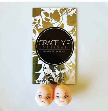 Grace Yip Designs- Friendship baby head earrings, Jewelry, Grace Yip Designs, Atrium 916 - Sacramento.Shop