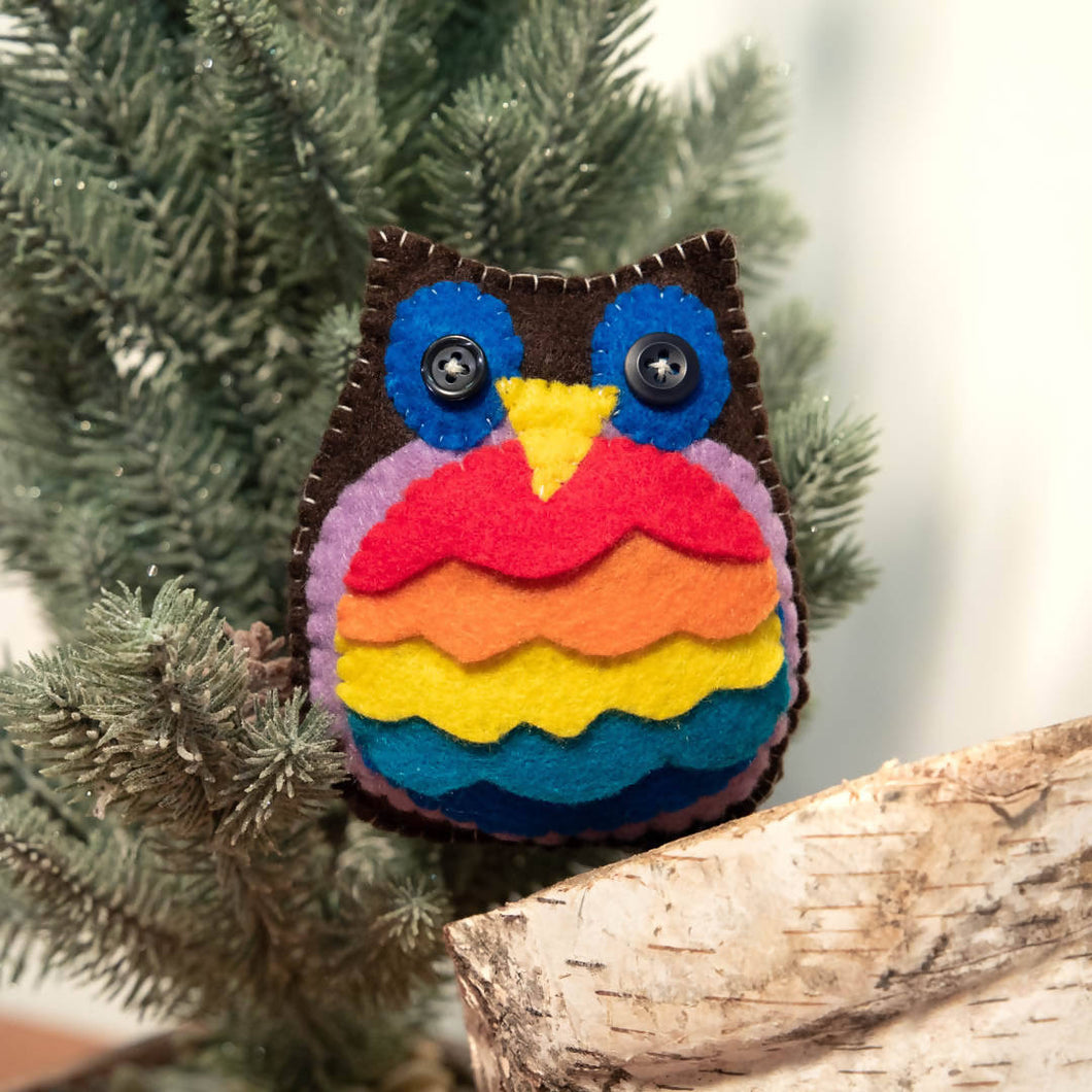 HandMade Magic - Stuffed Pride Owl Cushion, Soft Toy - Sacramento . Shop
