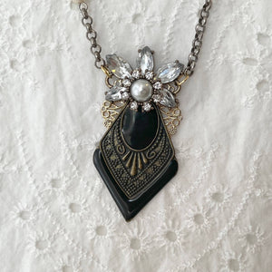 Jennifer Keller "Boho Glam" Necklace Made With Salvaged Jewelry, Jewelry, Jennifer Laurel Keller Art, Sacramento . Shop