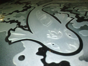 Peace Core Glass Art - Etched Glass Koi Fish Pond Table, Glasswork, Peace Core Glass Art, Atrium 916 - Sacramento.Shop