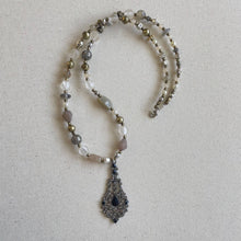 Load image into Gallery viewer, Jennifer Keller &quot;Who, Me?&quot; Necklace Made With Salvaged Jewelry, Jewelry, Jennifer Laurel Keller Art, Atrium 916 - Sacramento.Shop
