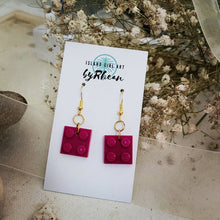 Load image into Gallery viewer, Island Girl Art - Upcycled Brick Earrings- Hip Square, Jewelry, Island Girl Art by Rhean, Atrium 916 - Sacramento.Shop
