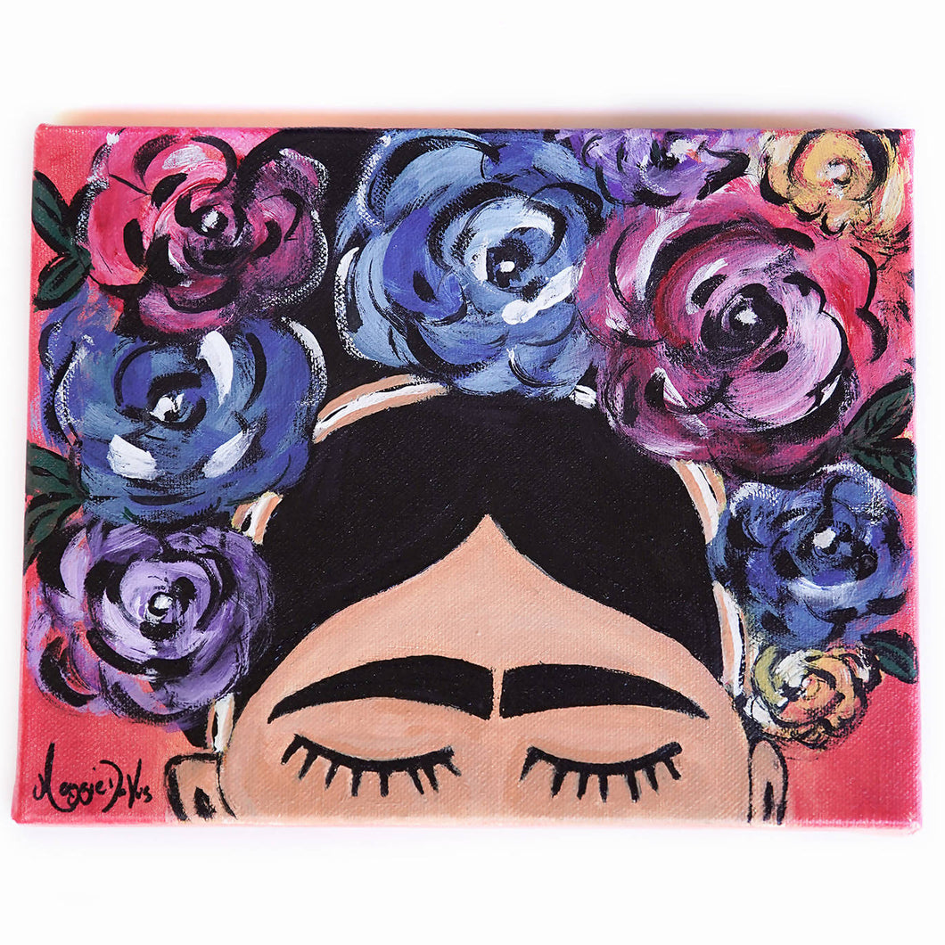 Maggie Devos - Frida Flower and Crown, Wall Art, Wall Art, Maggie Devos, Sacramento . Shop