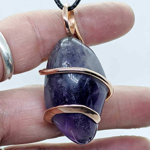 Arcane Moon - Copper Wrapped Amethyst Pendant, Jewelry, Arcane Moon, Atrium 916 - Sacramento.Shop