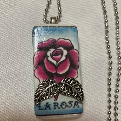 Maggie Devos - La Rosa pendant necklace, Jewelry, Maggie Devos, Atrium 916 - Sacramento.Shop