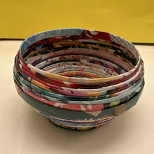 Load image into Gallery viewer, Paper Zen Designs - Rolled Upcycled Magazine Paper Container #36, Home Decor, Paper Zen Designs, Atrium 916 - Sacramento.Shop
