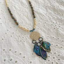 Load image into Gallery viewer, Jennifer Keller &quot;Feathers and Bones&quot; Necklace Made With Salvaged Jewelry, Jewelry, Jennifer Laurel Keller Art, Atrium 916 - Sacramento.Shop

