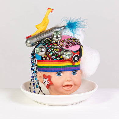 Grace Yip Designs - Disco Chicken Baby Doll Art, Home Decor, Grace Yip Designs, Sacramento . Shop