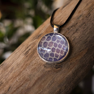 Nekkid Snek Jewelry - Purple Circle Corn Snake Pendant - Sacramento . Shop