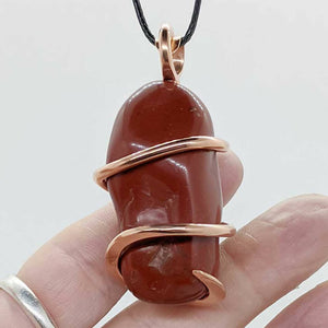 Arcane Moon - Copper Wrapped Red Jasper Pendant, Jewelry, Arcane Moon, Atrium 916 - Sacramento.Shop