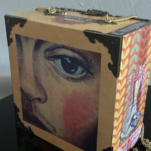 Load image into Gallery viewer, Maggie Devos - Upcycled Tobacco box purse - Frida Chula design, Crafts, Maggie Devos, Atrium 916 - Sacramento.Shop
