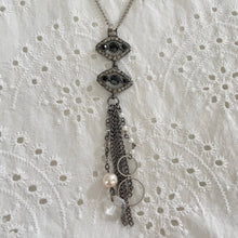 Load image into Gallery viewer, Jennifer Keller &quot;Midnight Magic&quot; Necklace Made With Salvaged Jewelry, Jewelry, Jennifer Laurel Keller Art, Atrium 916 - Sacramento.Shop
