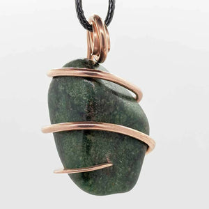 Arcane Moon - Copper Wrapped Chrysocolla Pendant, Jewelry, Arcane Moon, Atrium 916 - Sacramento.Shop