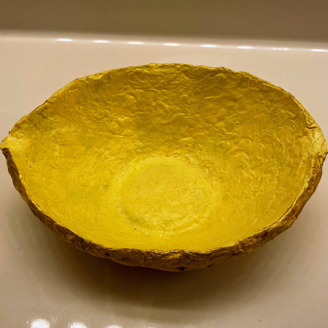 Paper Zen Designs - Lemon Paper Mache Pulp Bowl, Home Decor, Paper Zen Designs, Sacramento . Shop