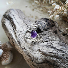 Load image into Gallery viewer, Island Girl Art - Wire Wrapped Ring- Ornate Silver Amethyst, Jewelry, Island Girl Art by Rhean, Atrium 916 - Sacramento.Shop
