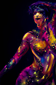 Rich Diltz - Theylien Dancer, Wall Art, Rich Diltz Body Paint Photography, Atrium 916 - Sacramento.Shop