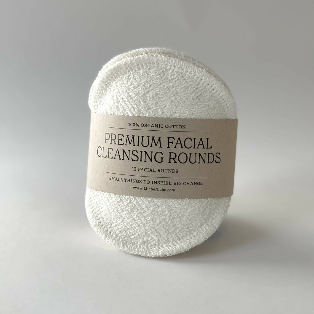 Miche Niche - Premium Organic Cotton Facial Cleaning Rounds 12 Count, Wellness & Beauty, Miche Niche, Atrium 916 - Sacramento.Shop