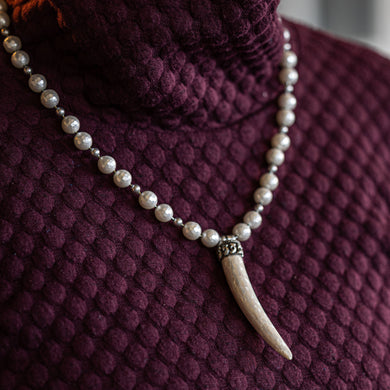 Lori Sparks- Mother of Pearl Horn Necklace & Earring Set, Jewelry, Sparks by Beadologie, Sacramento . Shop