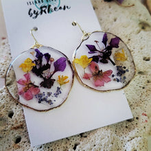 Load image into Gallery viewer, Island Girl Art - Pressed Flower Earrings, Jewelry, Island Girl Art by Rhean, Atrium 916 - Sacramento.Shop
