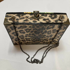 Maggie Devos - Tobacco Box/Purse - Frida Leopard, Crafts, Maggie Devos, Atrium 916 - Sacramento.Shop