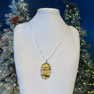 Shop for Hope - "Drop of Honey" fused glass necklace, Jewelry, Shop For Hope, Atrium 916 - Sacramento.Shop
