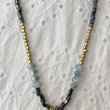 Load image into Gallery viewer, Jennifer Keller &quot;Ginkgo Leaf&quot; Necklace Made With Salvaged Jewelry, Jewelry, Jennifer Laurel Keller Art, Sacramento . Shop
