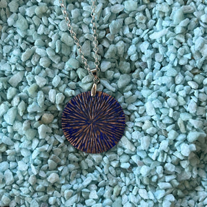 Joyce Pierce - Medium Copper Medallion Hand Painted, Jewelry, Joyce Pierce, Atrium 916 - Sacramento.Shop