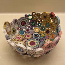 Load image into Gallery viewer, Paper Zen Designs - Mini Rolled Coiled Magazine Bowl, Home Decor, Paper Zen Designs, Sacramento . Shop
