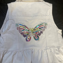 Load image into Gallery viewer, Maggie Devos - Child&#39;s White Vest-Butterfly Size 3 yrs., Fashion, Maggie Devos, Atrium 916 - Sacramento.Shop
